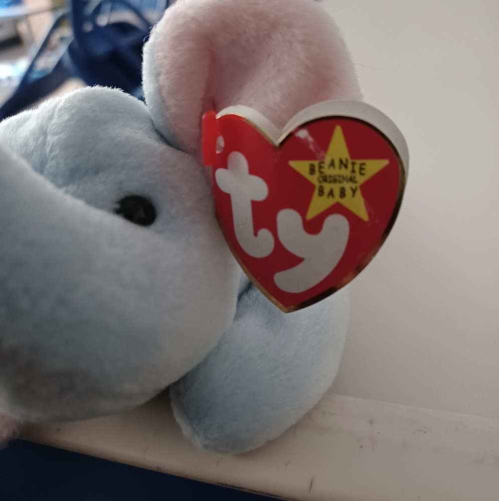 ✓Ty beanie baby elephant peanut 10in - Picture 10 of 13